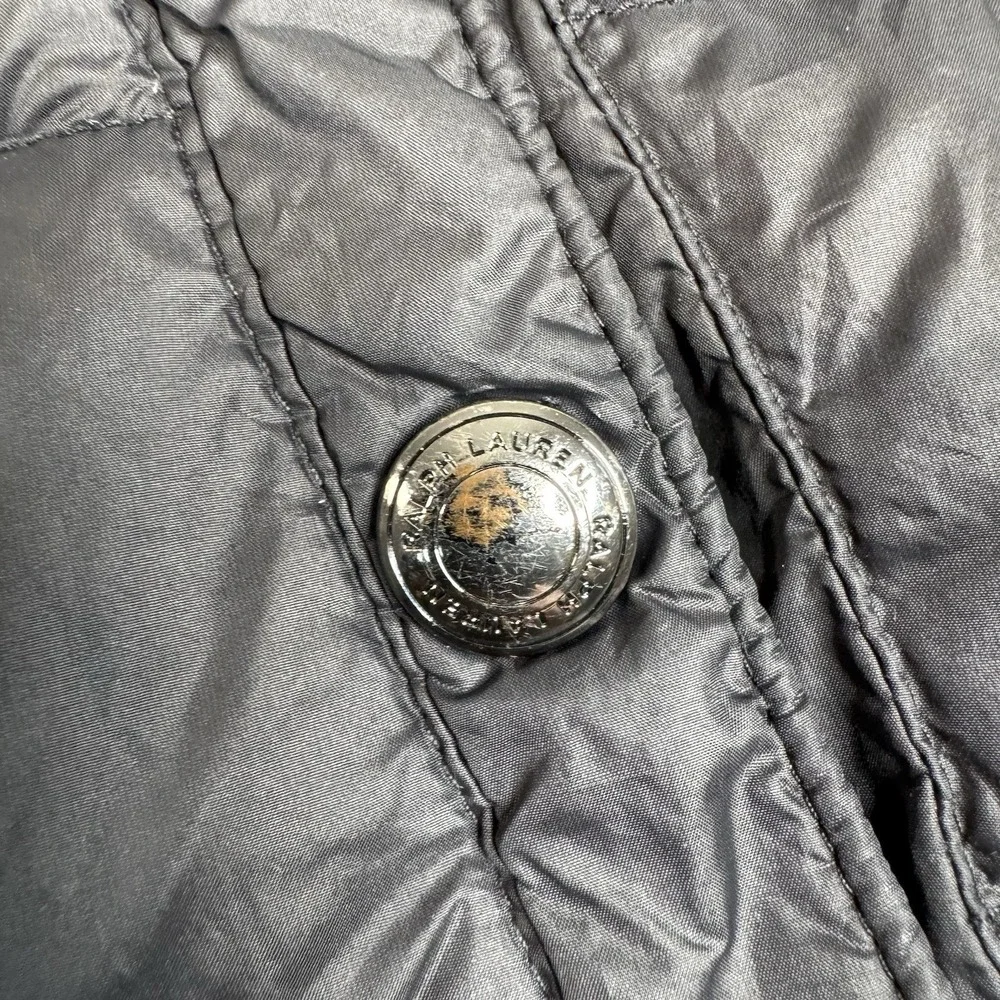 Polo Ralph Lauren Men's Small Performance Full Zip Down Puffer Vest Hooded Black - Picture 7 of 12